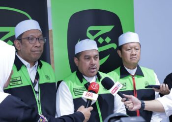 MOHD. Hisham Harun dalam sidang akhbar di Pejabat Operasi TH Mekah.