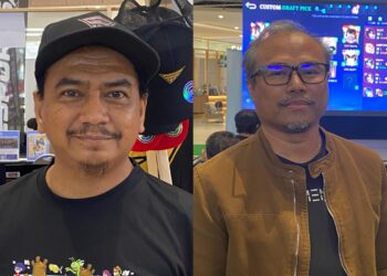 AMIR Hamzah Hashim (kiri) dan Azizan Rubaan