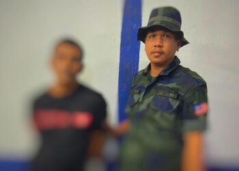 SUSPEK pecah tabung Masjid Jejawi, Rantau Panjang, Kelantan yang ditahan oleh PGA.