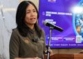 TEO Nie Ching menyampaikan ucapan pada Majlis Penutup Kursus Kecerdasan Buatan (AI), Keselamatan Dalam Talian dan Etika Pelaporan Media di Dewan Dinamik, Bangunan Teknologi, Institut Penyiaran dan Penerangan Tun Abdul Razak (IPPTAR), Kuala Lumpur. - UTUSAN/ AINA SOFEA MOHD. AMIN