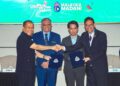 Timbalan Menteri Dalam Negeri Malaysia, Datuk Seri Dr. Shamsul Anuar (tengah) ketika menyempurnakan gimik peluncuran sambil disaksikan oleh Ketua Polis Negara, Datuk Seri Mohd Khalid Ismail (kiri) dan Pengarah Jabatan Pengurusan Bukit  Aman, Datuk Seri Abdul Aziz Abdul Majid pada Majlis Peluncuran PDRM Special Dialogue (PSD) 2026 di Pusat Konvensyen Sime Darby. di sini, hari ini. Gambar ISKANDAR ISHAK / Pemberita AINA