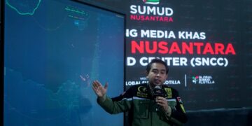 SANI Araby Abdul Alim Araby pada sidang media khas perkembangan terkini misi GSF 2.0. - UTUSAN/FAISOL MUSTAFA