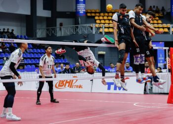 PASUKAN Sepak Takraw Malaysia beraksi ketika menentang pasukan India pada aksi terakhir Kumpulan C acara kuadran pada Kejohanan Piala Dunia Sepak Takraw 2026-UTUSAN/SHIDDIEQIIN ZON