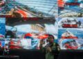 SANI Araby Abdul Alim menunjukkan rakyat Malaysia yang menyertai GSF 2.0 ditahan pada sidang akhbar perkembangan terkini GSF 2.0 di SNCC, Sepang. - UTUSAN/FAISOL MUSTAFA