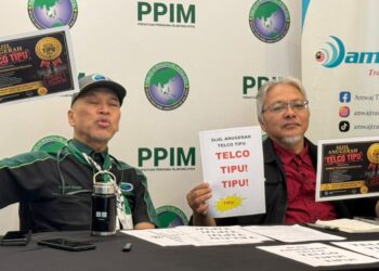 NADZIM Johan ketika sidang akhbar berhubung isu kebocoran data, penipuan digital dan sistem telekomunikasi di Kuala Lumpur.