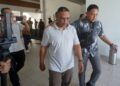ROMFAZLY Syam Mohd Mokhtar dihadapkan ke Mahkamah Sesyen atas pertuduhan membuat hantaran palsu mengenai subsidi Budi MADANI RON95 (BUDI 95) di Mahkamah Sesyen Sepang. - UTUSAN/FAISOL MUSTAFA