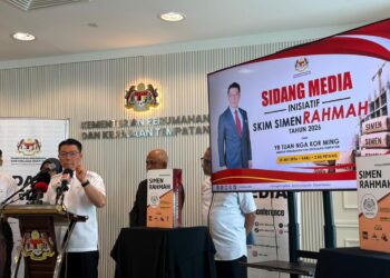 NGA Kor Ming ketika sidang media Inisiatif Skim Simen Rahmah 2026, di Putrajaya.