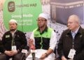 ZULKIFLI Hasan dalam sidang akhbar di Pejabat Operasi Tabung Haji Mekah hari ini.