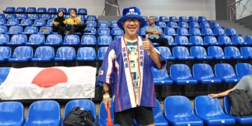 PENYOKONG Jepun yang hadir memberikan sokongan kepada negaranya di Piala Dunia Sepak Takraw 2026