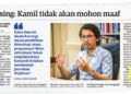 LAPORAN Utusan Malaysia semalam.