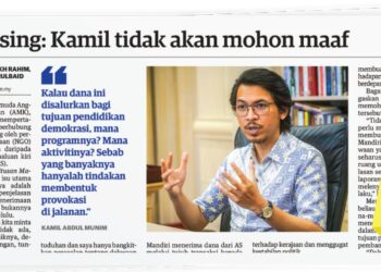 LAPORAN Utusan Malaysia semalam.