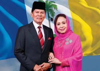 RAMLI Ngah Talib dan isteri, Raja Noora Ashikin Raja Abdullah.-GAMBAR/FACEBOOK RASMI TYT PULAU PINANG