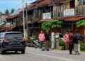 KEADAAN lokasi kemalangan yang meragut nyawa seorang wanita di Kilometer 29.4, Jalan Lama Kota Bharu-Kuala Krai, Pulai Chondong, Machang, Kelantan hari ini.