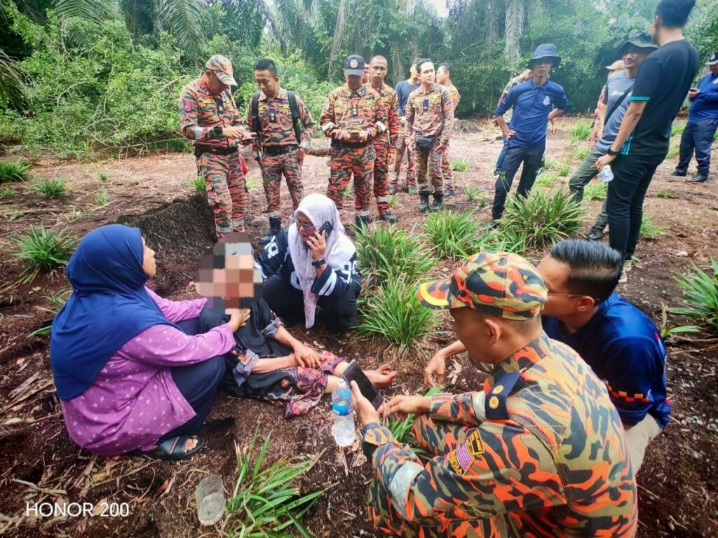 Warga emas hilang dalam kebun sawit ditemukan selamat