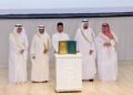 ZULKIFLI Hasan menerima Diamond Award Labbaitom dari Dr. Tawfiq Fawzan Al-Rabiah (dua dari kanan) dalam Majlis Penyampaian Anugerah Labbaitom di sini hari ini.