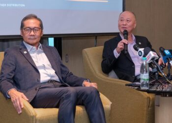 Ketua Pegawai Eksekutif PIAM, Chua Kim Soon bercakap ketika sesi Taklimat General Insurance Association of Malaysia (PIAM) Prestasi Insurans Am dan Kemaskini Utama Industri di Holiday Inn Bangsar.