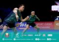 Aaron Chia-Soh Wooi Yik gagal menghadiahkan mata buat skuad negara dalam aksi bertemu China pada suku akhir Piala Thomas di Horsens, Denmark, hari ini. - Gambar Ihsan BAM