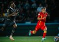 FAISAL Halim (kanan) ketika beraksi menentang Buriram United di Stadium Chang Arena, Buriram, hari ini. - IHSAN SELANGOR FC