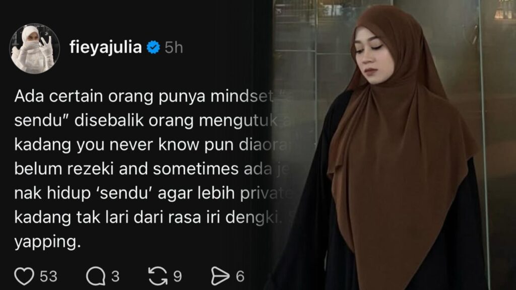 Fieya Julia bidas individu mudah label artis sendu, rezeki setiap orang berbeza
