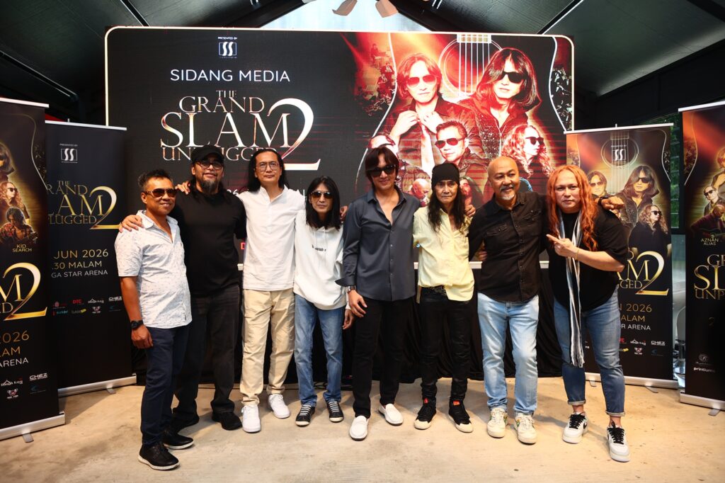 Tiga gitaris legenda gegar The Grand Slam Unplugged 2