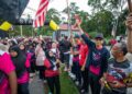 KAMIL Abdul Munim melepaskan peserta Program Fun Run Untukmu Ibu 2026 di Padang Rengas, Perak hari ini.