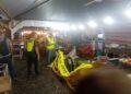 LOKASI kejadian letupan tong gas yang meragut nyawa seorang peniaga di tapak ekspo makanan berhampiran SP Plaza di Sungai Petani.