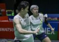 Chen Tang Jie-Toh Ee Wei menewaskan gandingan Indonesia Amri Syahnawi-Nita Violina Marwah 21-16, 22-20 untuk mara ke suku akhir Kejohanan Badminton Malaysia Masters 2026 di Unifi Arena, Bukit Jalil, semalam. - UTUSAN/MUHAMAD IQBAL ROSLI