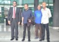 MOHD. Syafeeq Mohd. Shukri (dua dari kiri) dilepas dan dibebaskan daripada pertuduhan mengemukakan tuntutan palsu di Kompleks Mahkamah Kangar, Perlis semalam. – UTUSAN/ASYRAF MUHAMMAD