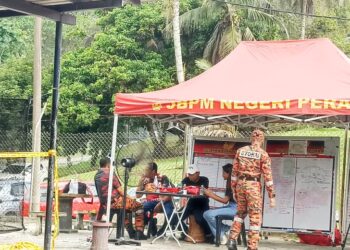 PUSAT Kawalan Tempat Kejadian (PKTK) bagi mengesan pendaki wanita yang hilang di Gunung Batu Putih di Surau At-Taqwa, Stesen Janakuasa Sultan Idris II Woh, Tapah.