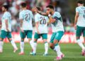 BRUNO Fernandes meraikan jaringan pada aksi persahabatan menentang Chile di Oeiras-AFP
