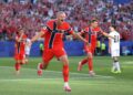 ERLING Haaland meledak dua gol dalam aksi pertama di Piala Dunia.-AFP