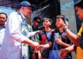 ANWAR Ibrahim semasa majlis pecah tanah Projek Madani Link di Sipitang, Sabah, semalam. – PEJABAT PERDANA MENTERI
