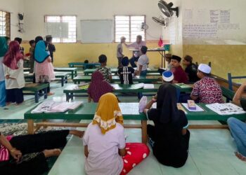 SEBUAH premis yang beroperasi sebagai sekolah pelajar Rohingya dikesan di Tongkang Yard, Alor Setar Kedah sejak 2023. - UTUSAN/ JAMLIAH ABDULLAH