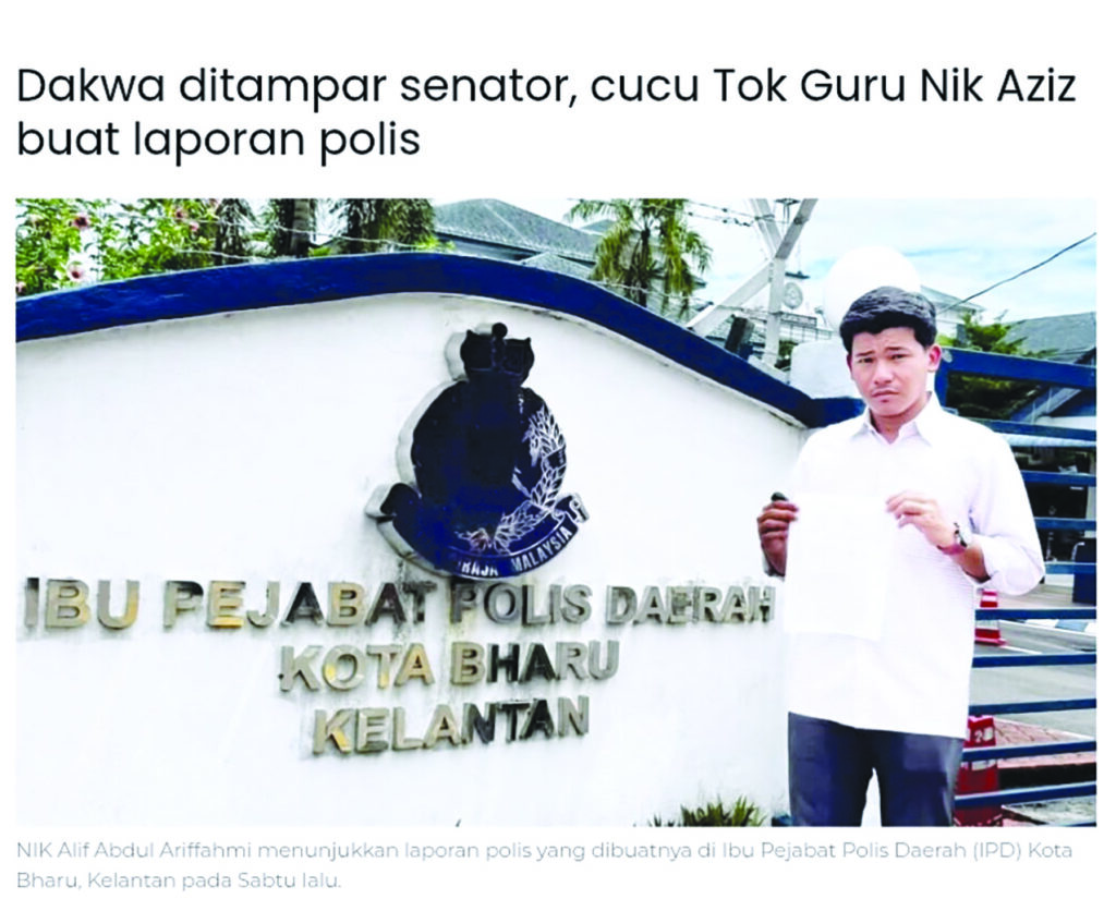 Bapa sedia bawa kes anak ditampar senator ke mahkamah