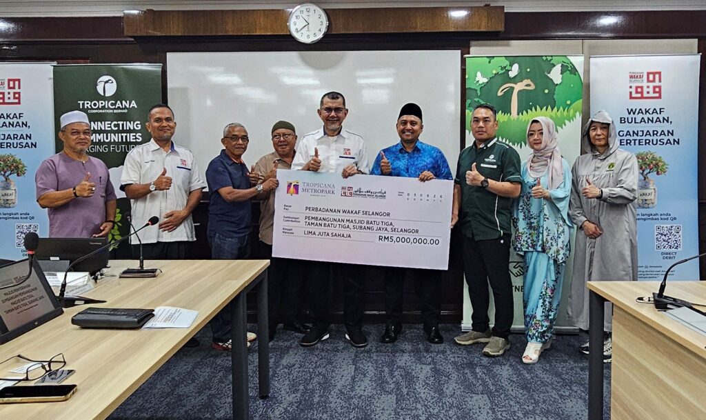 Tropicana salur RM5 juta untuk pembangunan Masjid Taman Batu