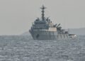 SEBUAH kapal China belayar dekat Taiwan. - AFP