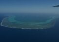 PEMANDANGAN udara Beting Scarborough di kawasan pertikaian Laut China Selatan.- AFP