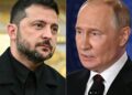 VOLODYNYR Zelensky (kiri) dan Vladimir Putin. - AFP