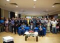 ABU Bakar Hamzah (duduk, tengah) bergambar bersama para penerima pada Majlis Penyerahan Dokumen Hak Milik Tanah Surat Kelulusan LPS Tahun 2026 di Dewan Serbaguna, Kompleks Seri Putra, Kangar, Perlis. -UTUSAN