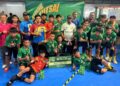 PASUKAN futsal kelab bola sepak KSMR Kangar layak beraksi pada Grand Final Karnival Futsal Milo 2026, di Kuala Lumpur, Julai depan.-UTUSAN