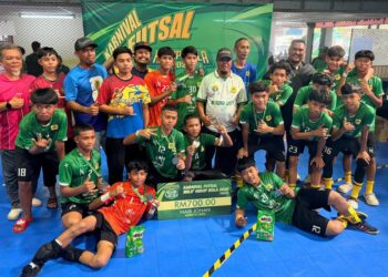 PASUKAN futsal kelab bola sepak KSMR Kangar layak beraksi pada Grand Final Karnival Futsal Milo 2026, di Kuala Lumpur, Julai depan.-UTUSAN