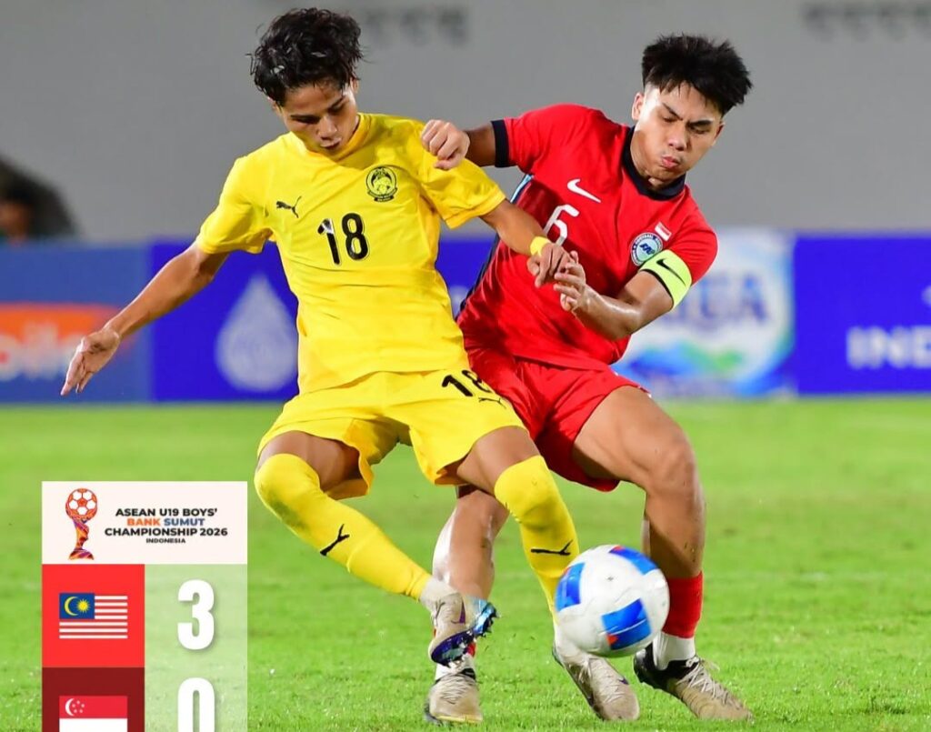 Malaysia B-19 benam Singapura 3-0