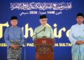 AL-SULTAN Abdullah Ri’ayatuddin Al-Mustafa Billah Shah ketika bertitah pada Majlis Sambutan Maal Hijrah 1448 Hijrah Peringkat Negeri Pahang Darul Makmur di Laman Sejahtera Jelai, Sungai Koyan di Lipis, Pahang.