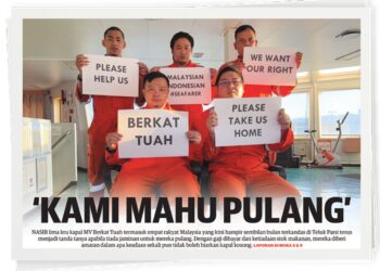 LAPORAN muka hadapan Mingguan Malaysia, semalam.