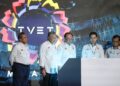 AHMAD Zahid Hamidi mengiringi Anwar Ibrahim ketika merasmikan Majlis Sambutan Hari Pendidikan dan Latihan Teknikal dan Vokasional (TVET) Negara 2026 di Dataran Putrajaya, semalam. GAMBAR - AMIR KHALID