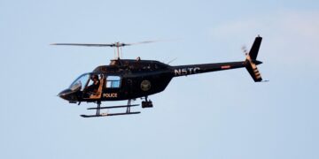 GAMBAR fail sebuah helikopter polis di Atlanta, Georgia. - AFP