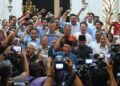 AMINUDDIN Harun pada sidang akhbar di kediaman rasmi beliau di Seremban hari ini. - UTUSAN/MOHD. SHAHJEHAN MAAMIN