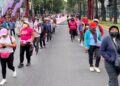 Ribuan guru dan pelajar dari Sekolah Ayotzinapa berarak menuju Stadium Ciudad de Mexico, Mexico City, kelmarin sebagai bantahan menjelang majlis pembukaan Piala Dunia 2026. -AFP