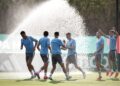 Pemain Republik Czech menjalani sesi latihan terakhir di Arena Sukan Zapopan, Mexico, semalam sebagai persiapan menghadapi Korea Selatan dalam aksi pembukaan Kumpulan F Piala Dunia 2026. – AFP