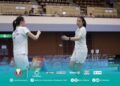 Genevie Lim-Low Zi Yu yang tidak berdepan masalah mengetepikan Selsi Josika-Aurelia Syakira Putri 22-15. - IHSAN BAM